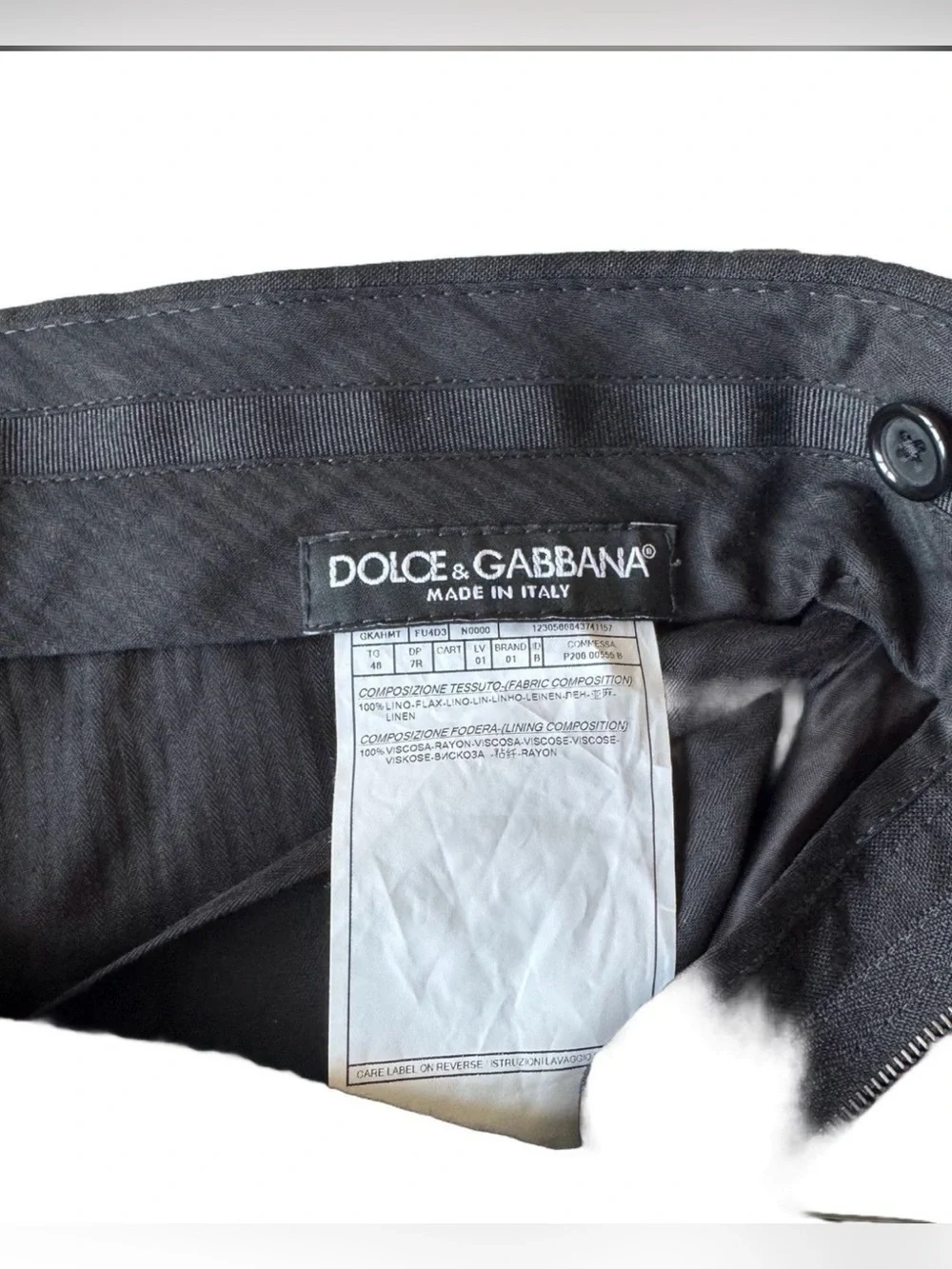 Linen trousers by Dolce&Gabbana